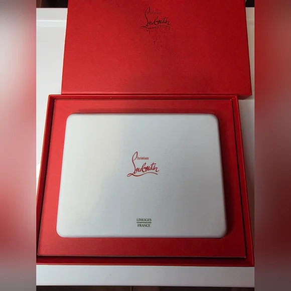 Christian Louboutin Red Monogram Small Accessory Tray! - Picture 3 of 7